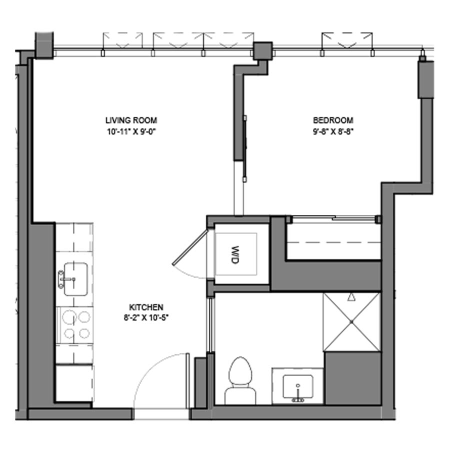 Unit 404 floor plan