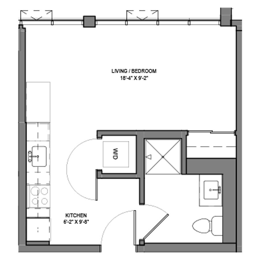 Unit 1107 floor plan