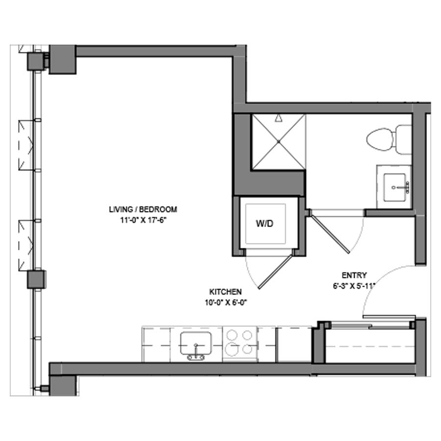 Unit 702 floor plan