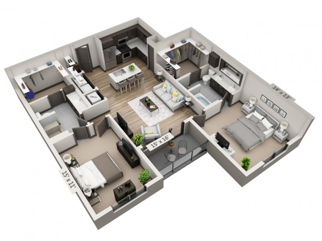 San Gabriel floor plan