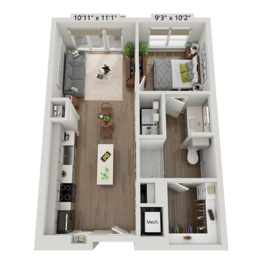 A1 floor plan