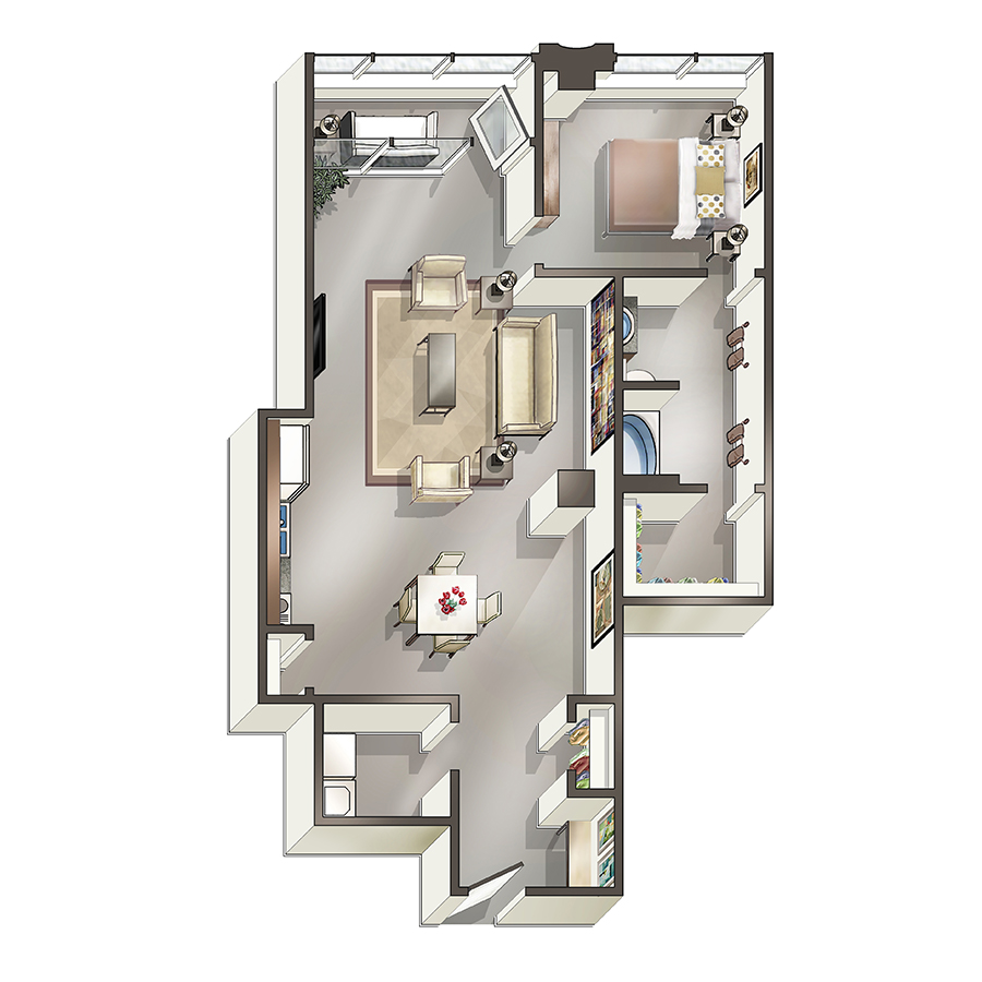 A1 floor plan