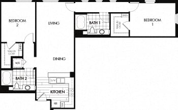 O floor plan