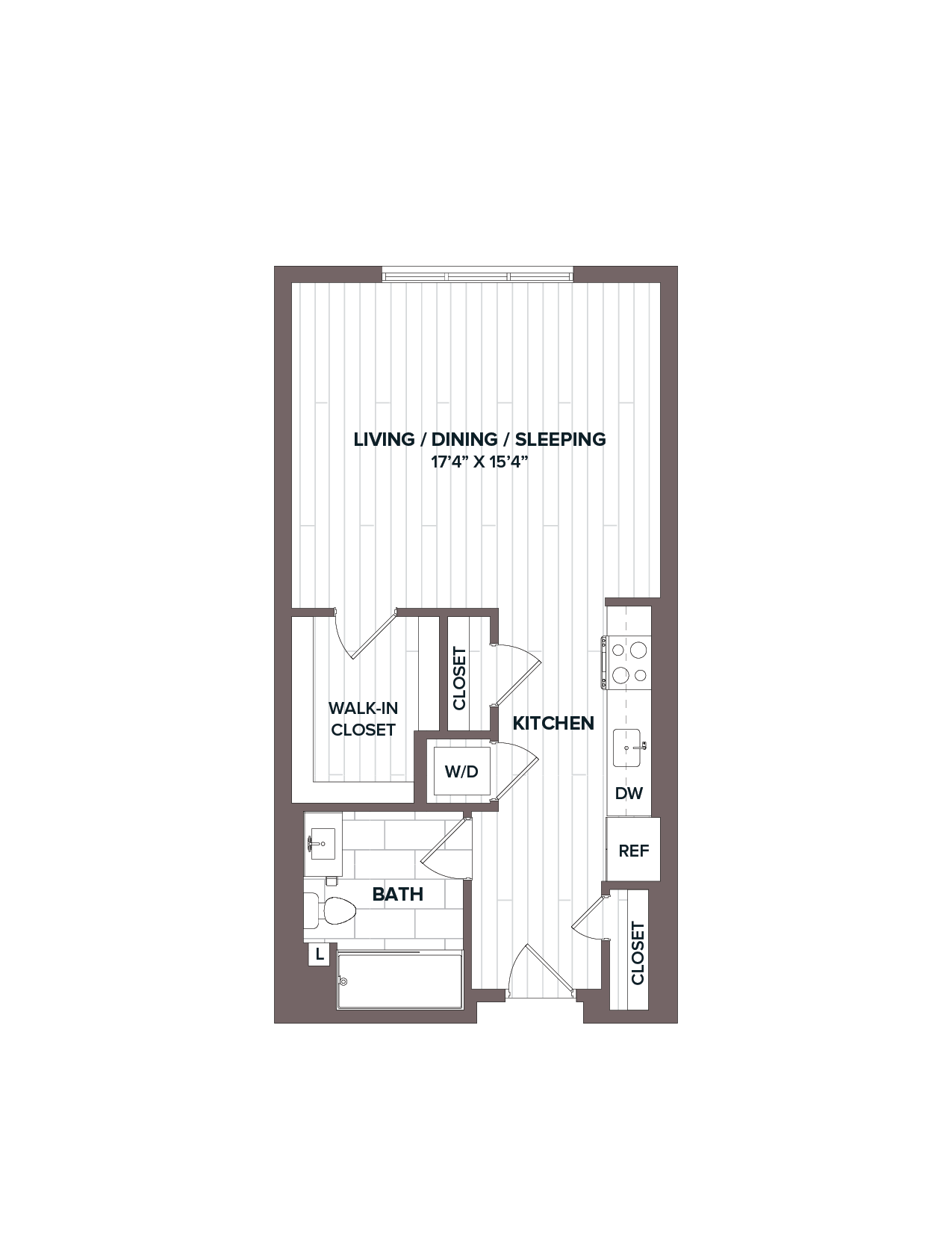 Studio - S2 Bldg C floor plan