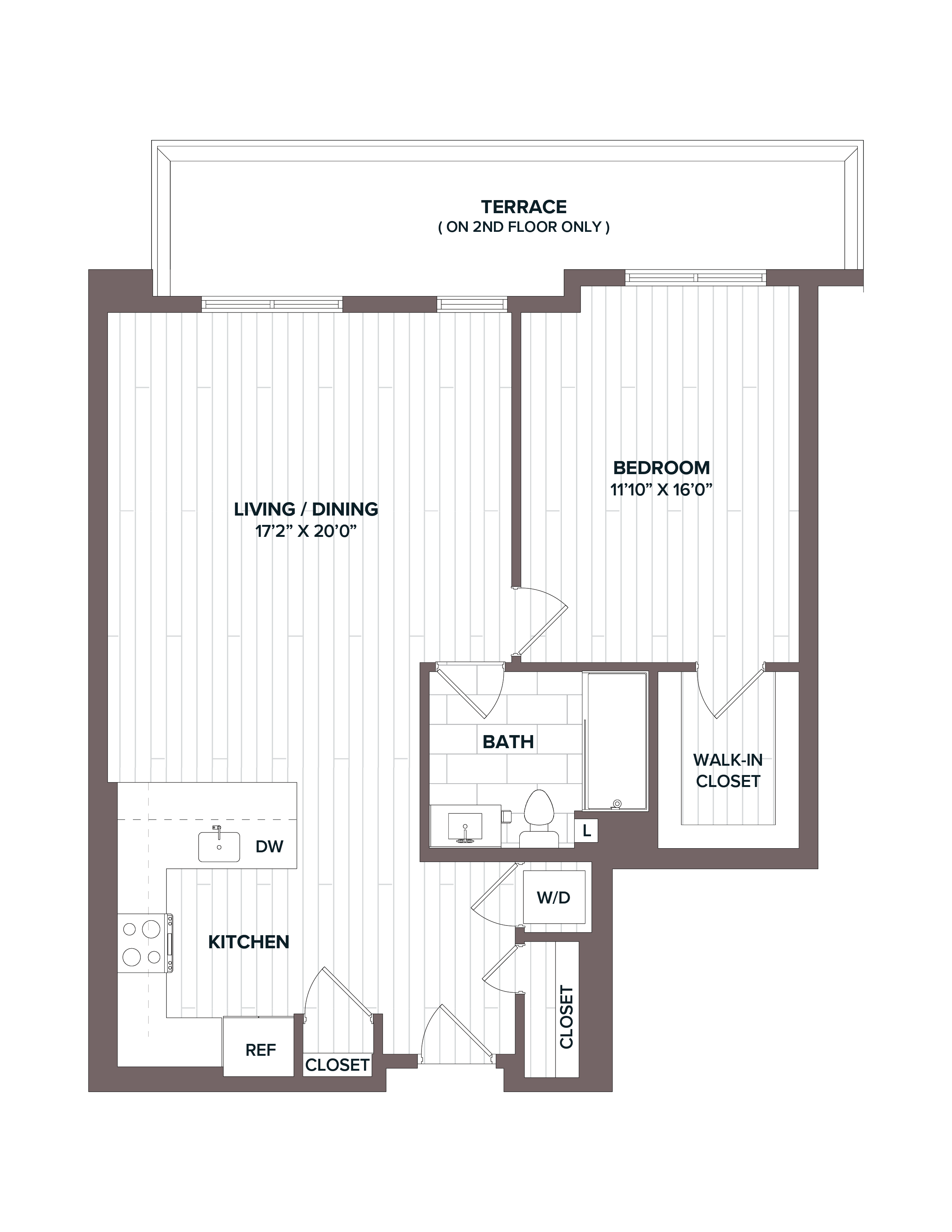 1 Bed/1 Bath-A3 floor plan