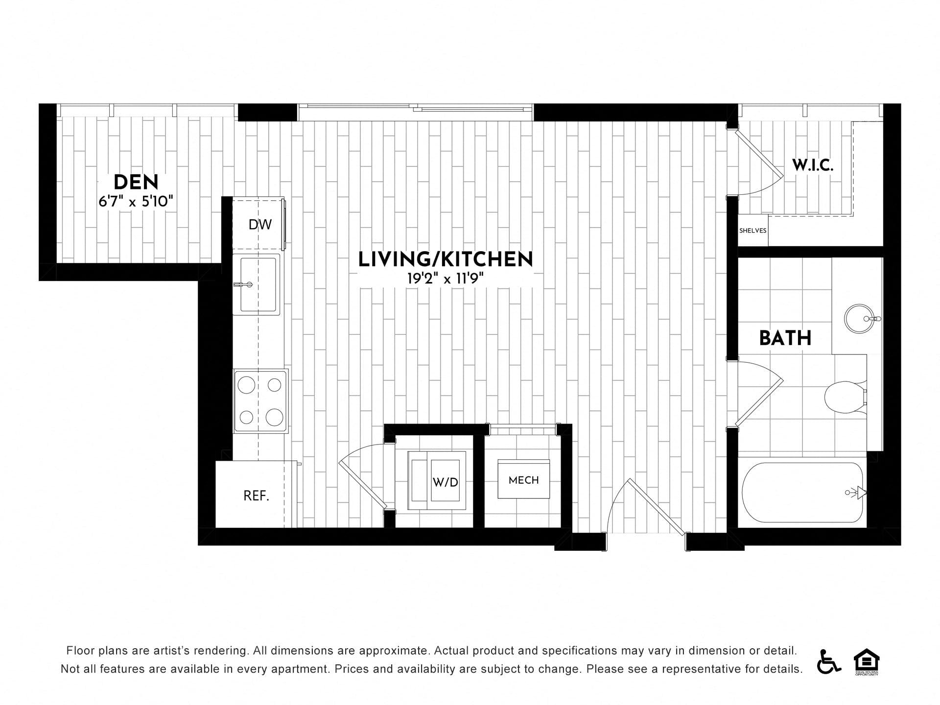 Flat 214 floor plan