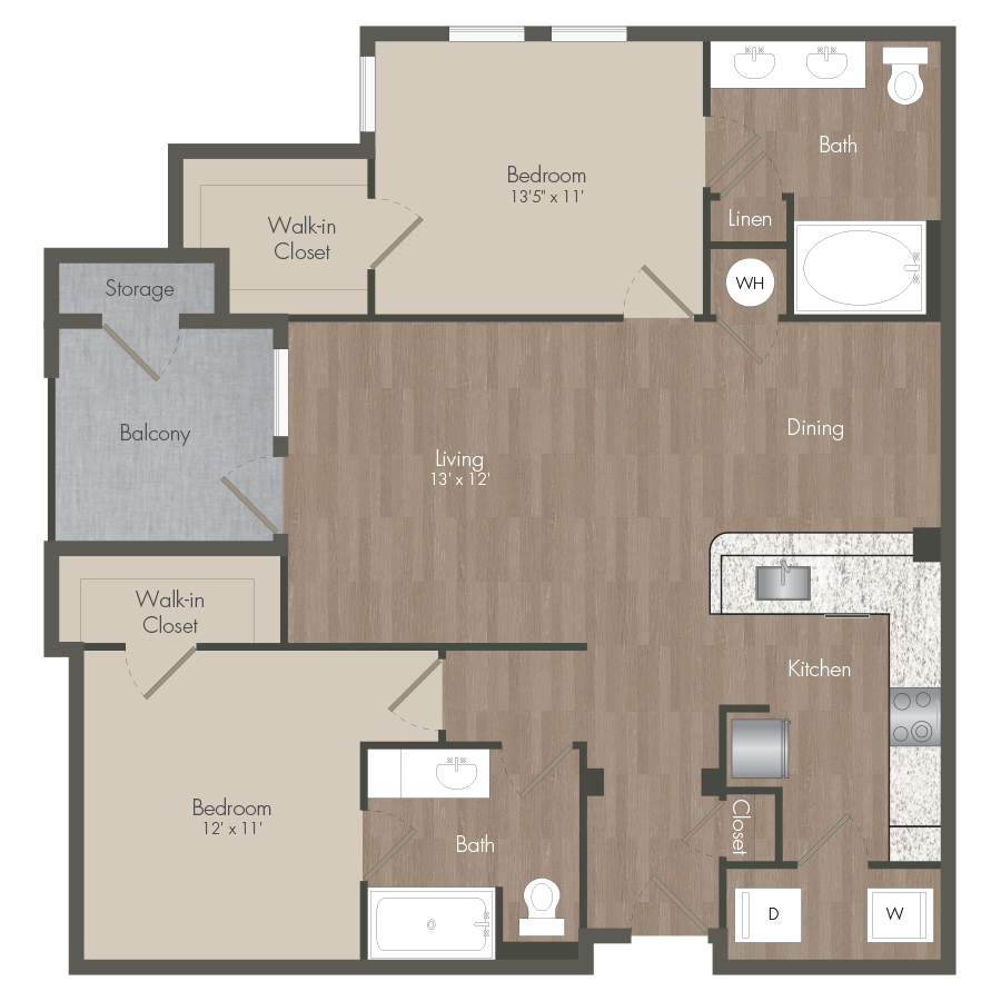 B2A floor plan