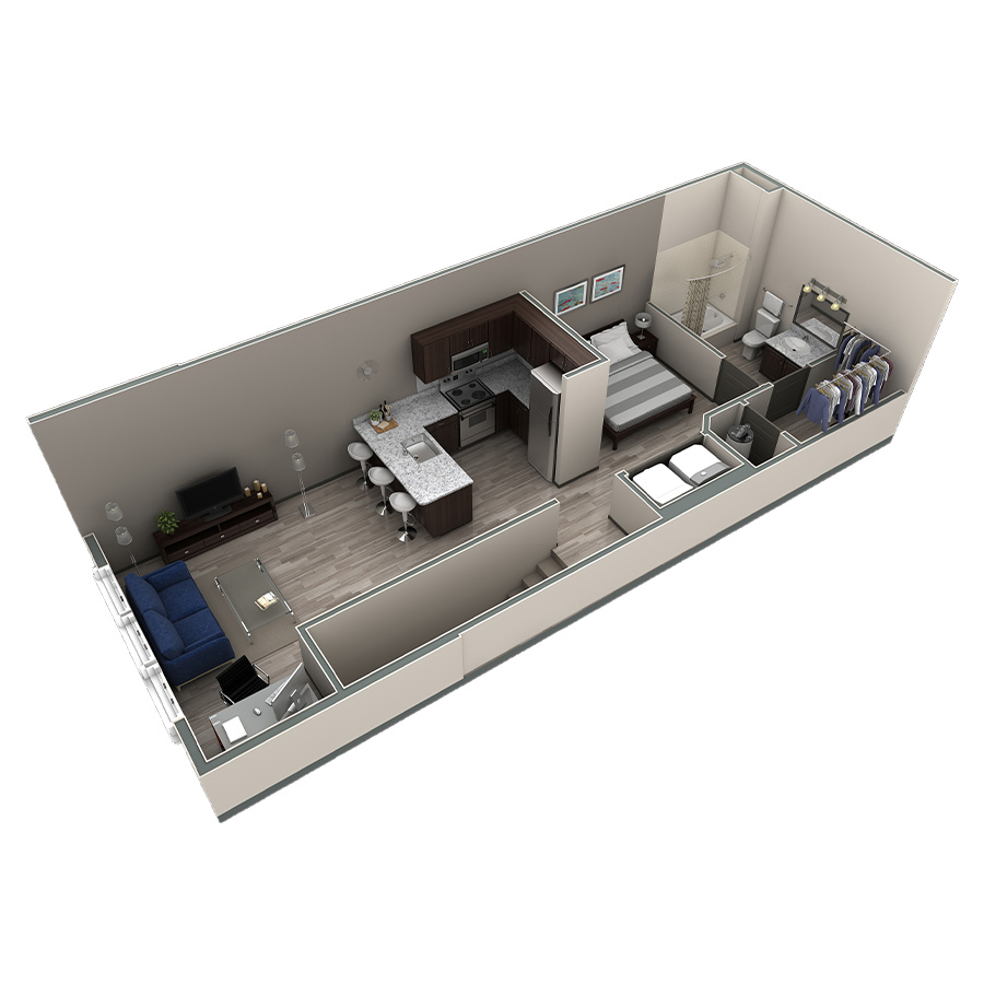 Studio Grand Overlook floor plan