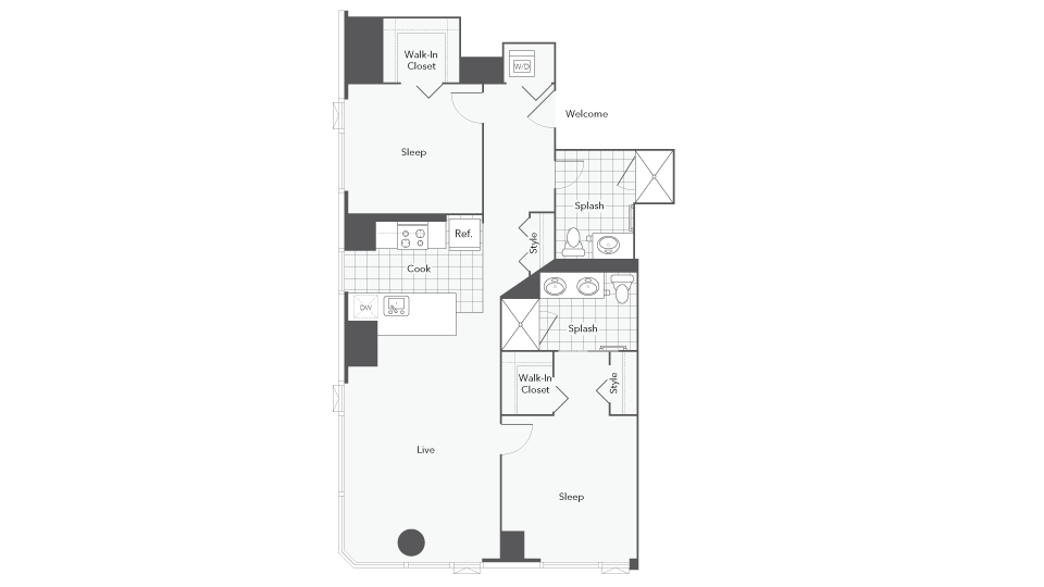 Unit 3211 floor plan