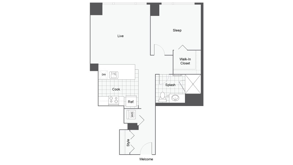 Unit 1110 floor plan