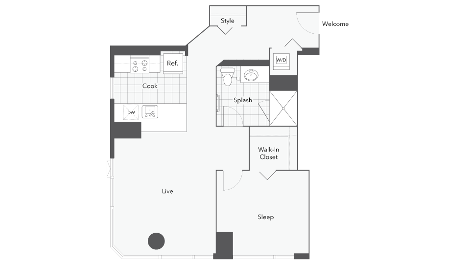 Unit 1701 floor plan