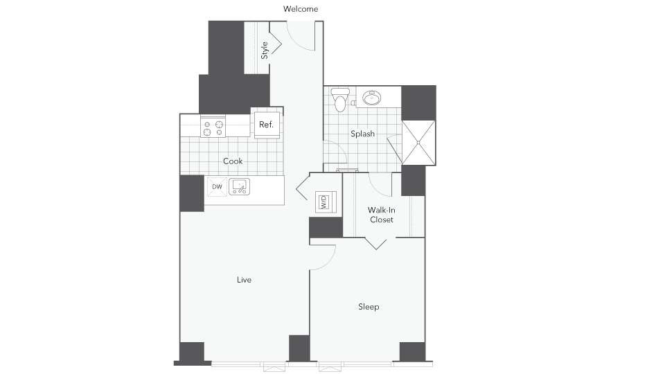 Unit 3413 floor plan