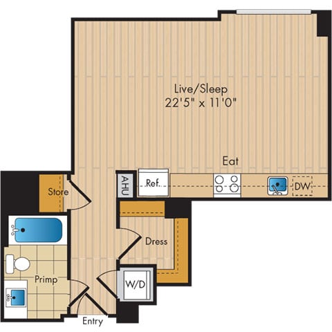Studio-S6b floor plan