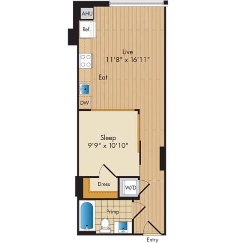 Studio-S2a floor plan