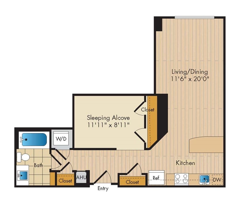 Studio-A7b floor plan