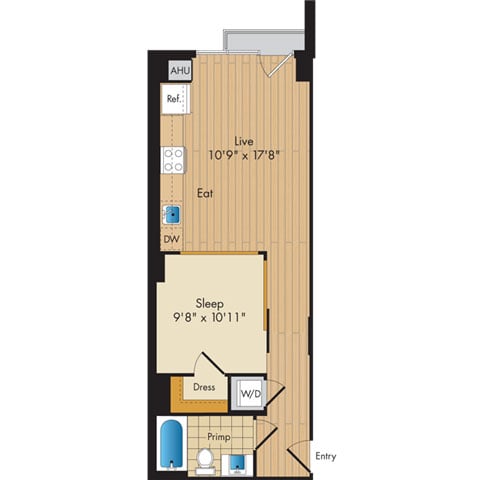 Studio-S4a floor plan