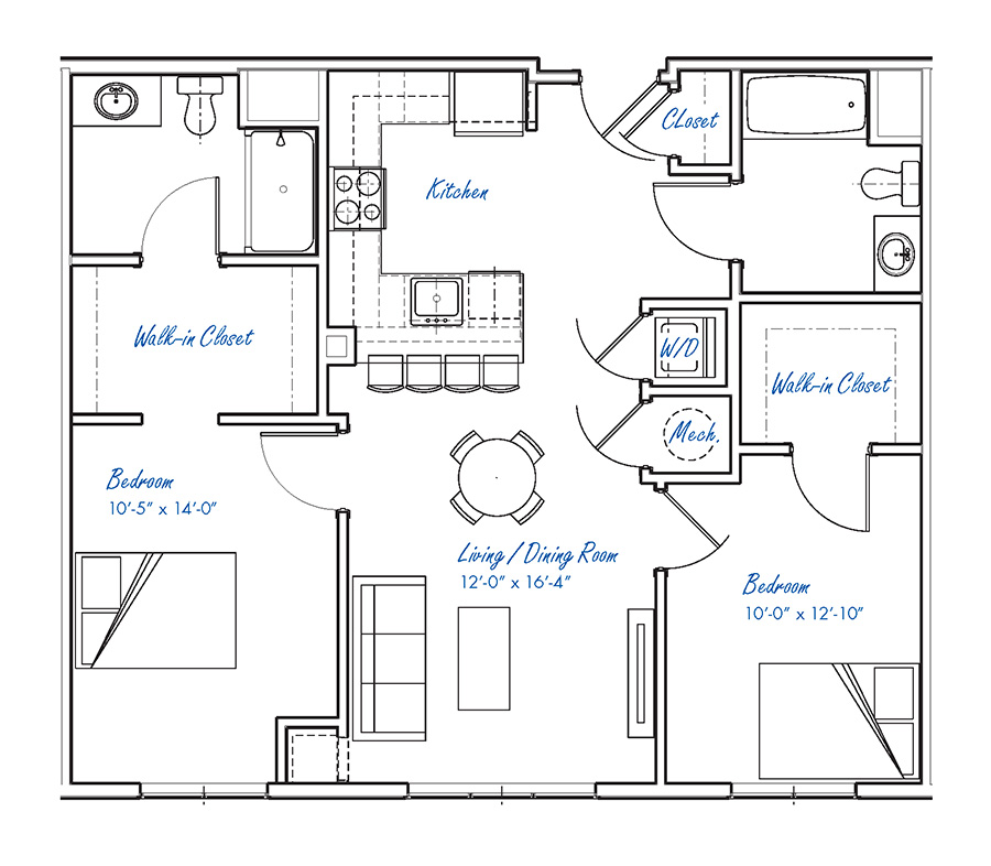 B2A floor plan