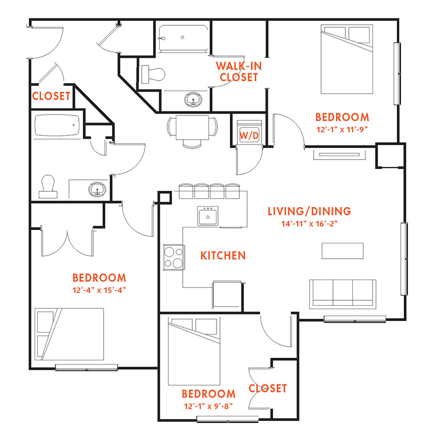 C2A-1 floor plan