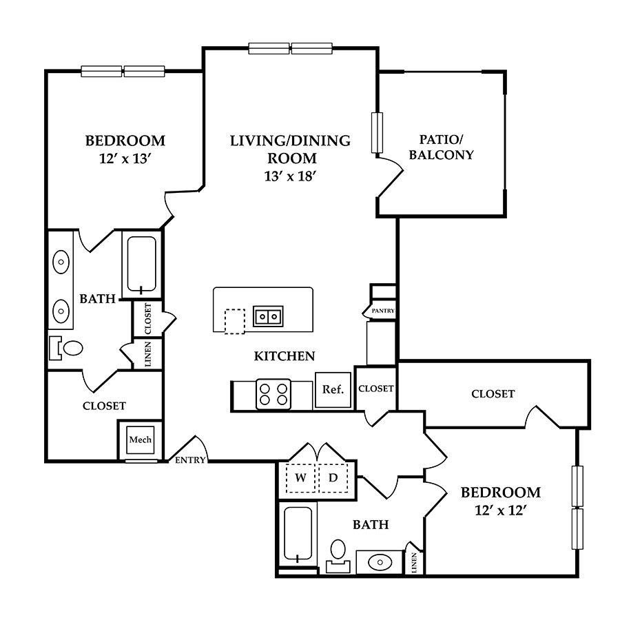 A2 floor plan