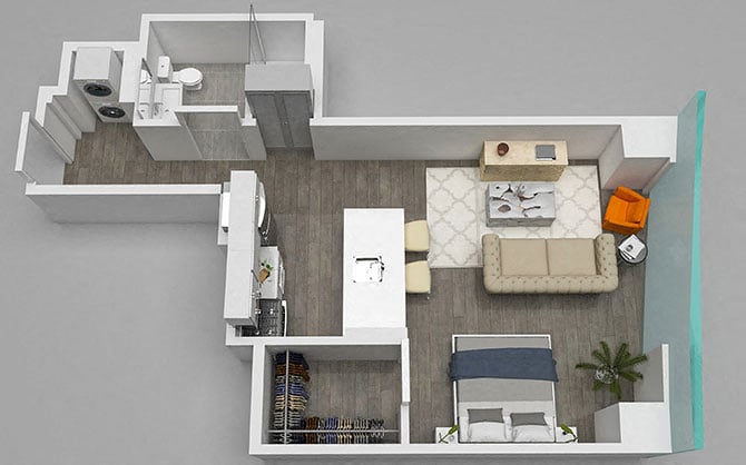 Unit 2106 floor plan