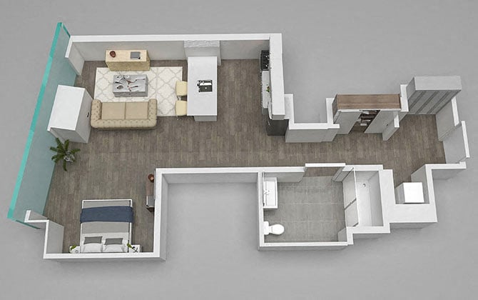 Studio 05 floor plan
