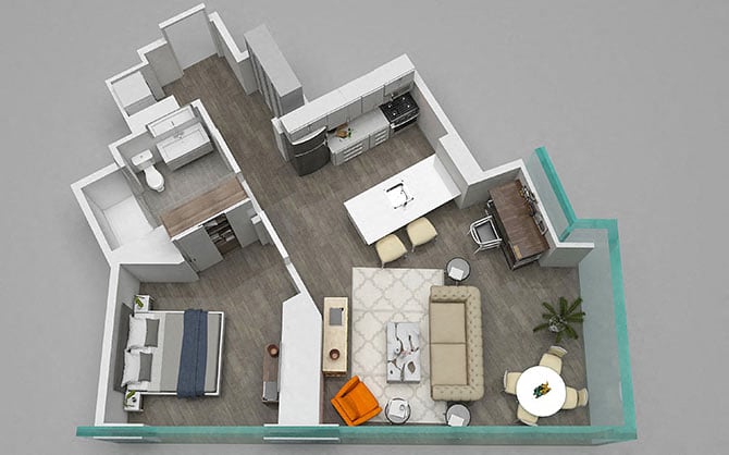 Unit 809 floor plan