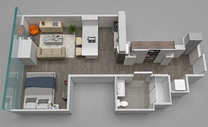 Studio 11 floor plan