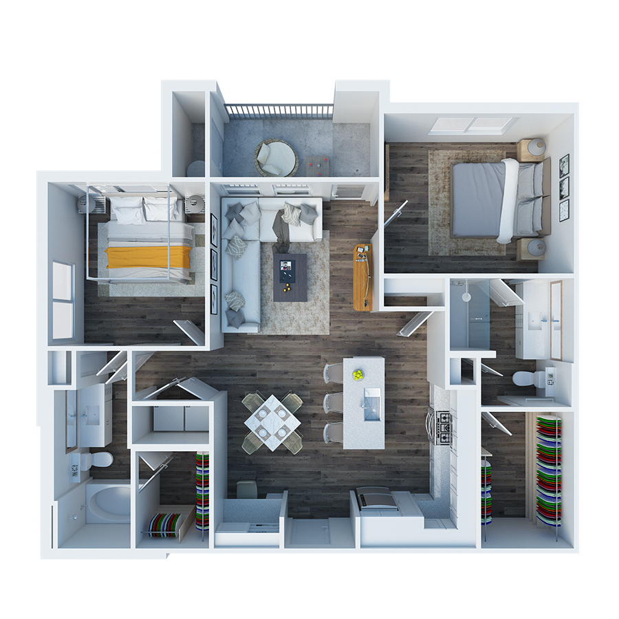 B2-HC floor plan