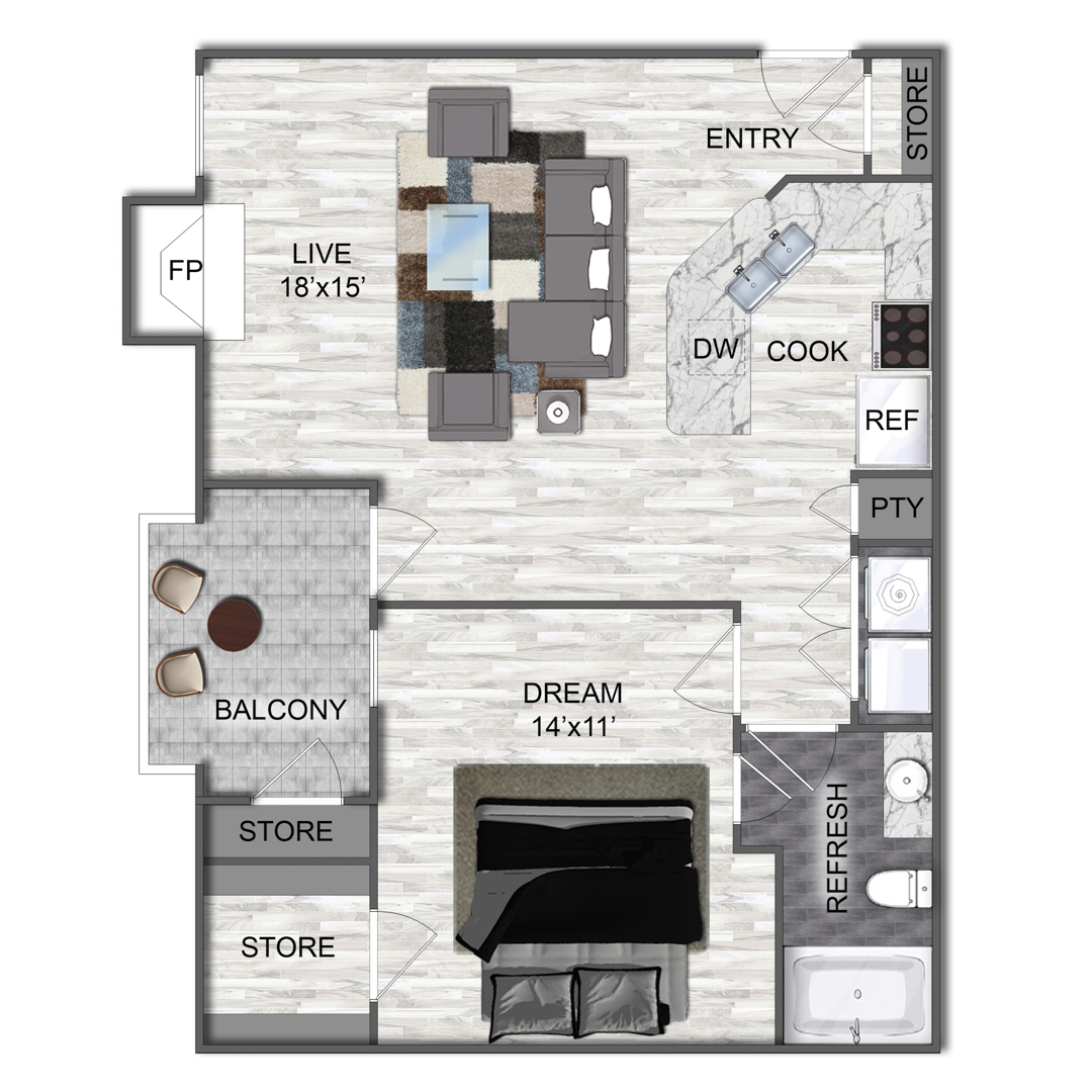 A1 floor plan