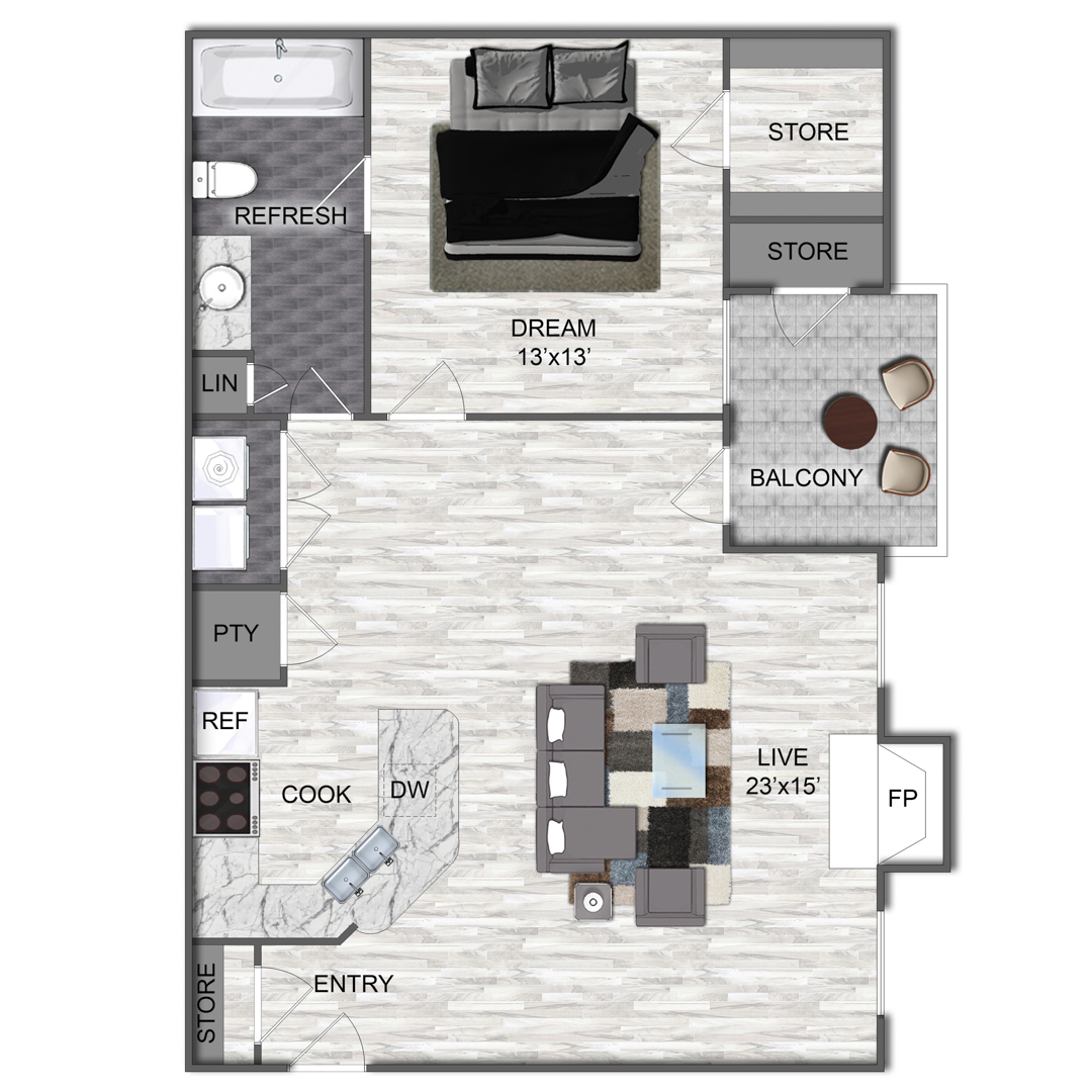 A2 floor plan