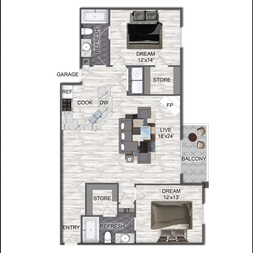 B3G floor plan