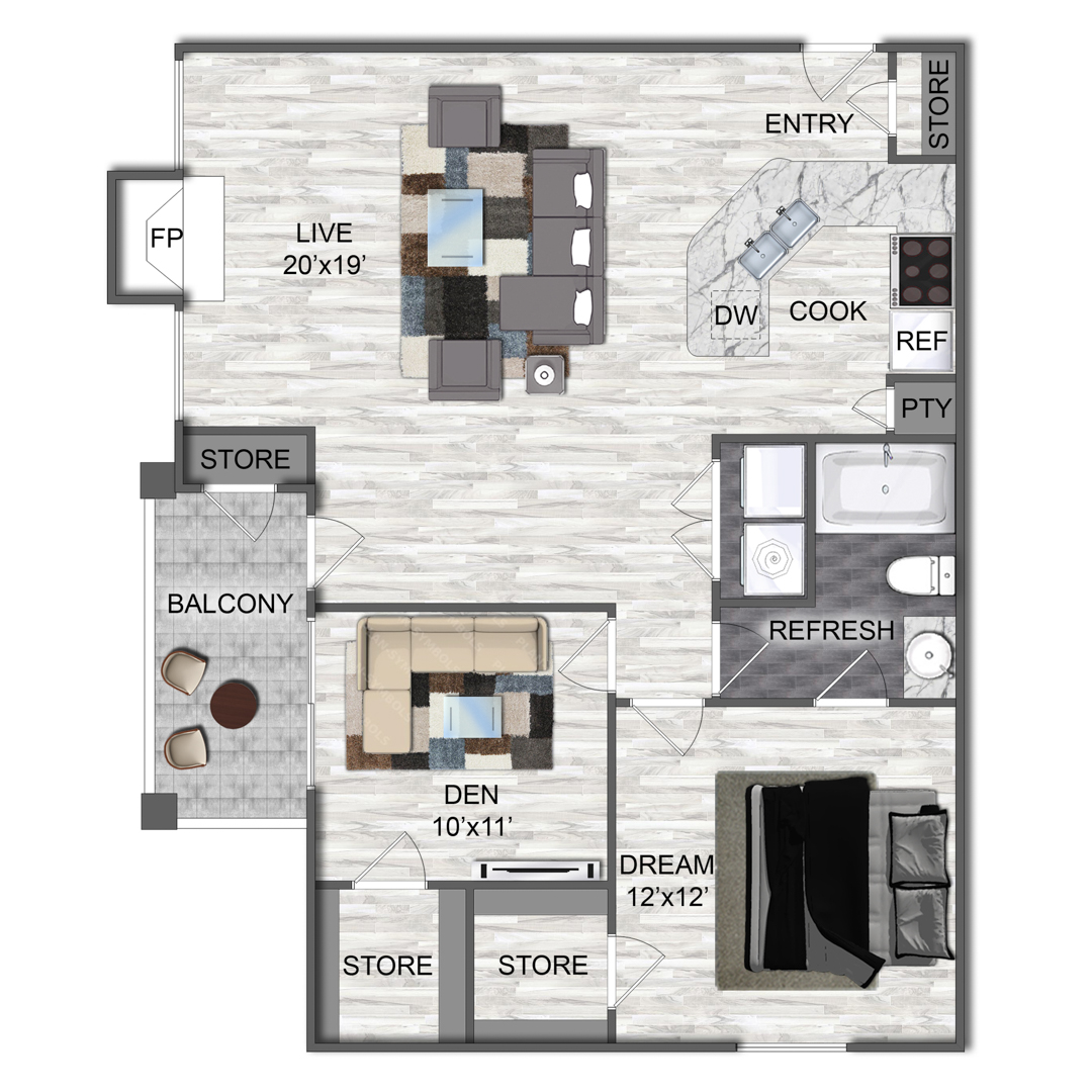 B floor plan