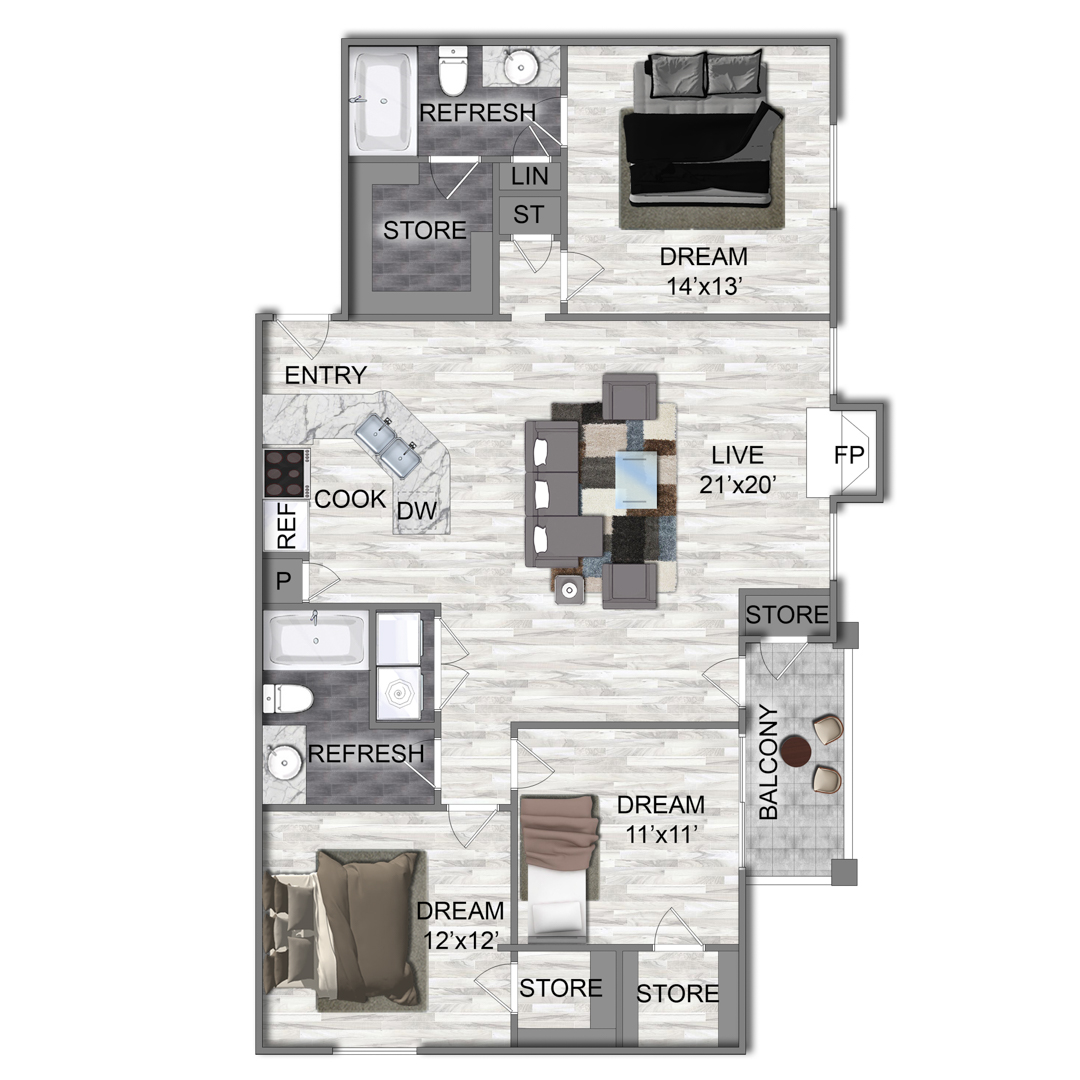 C1 floor plan