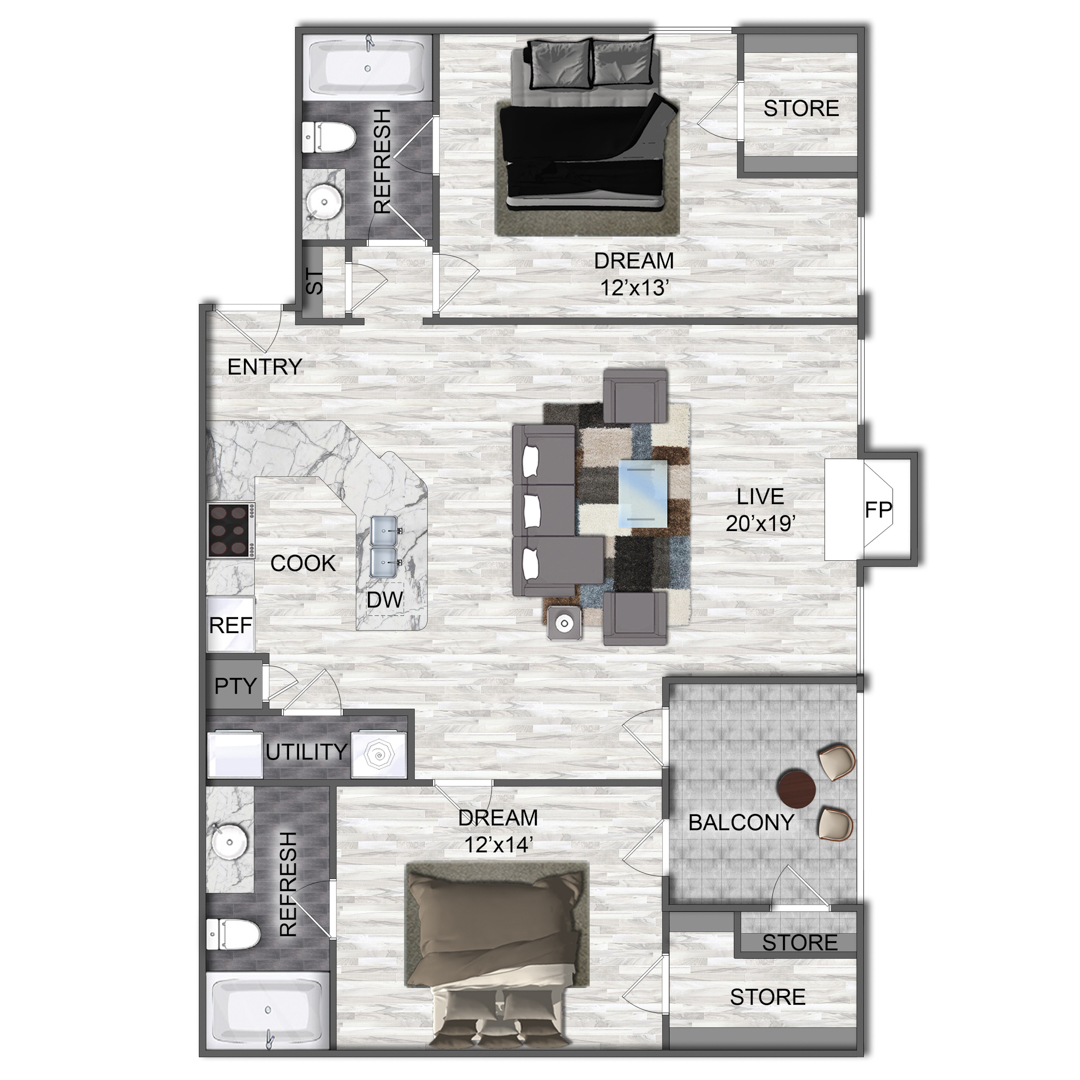 B2 floor plan