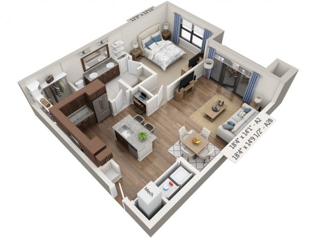 A2B floor plan