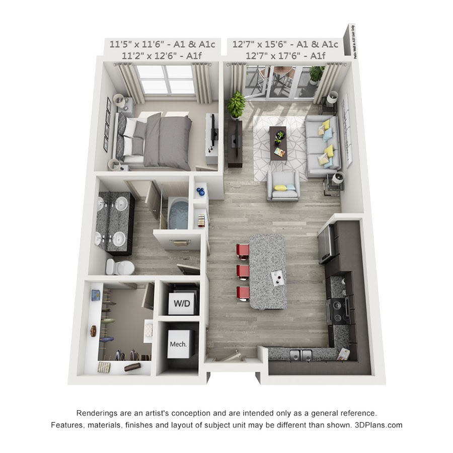 A1 floor plan