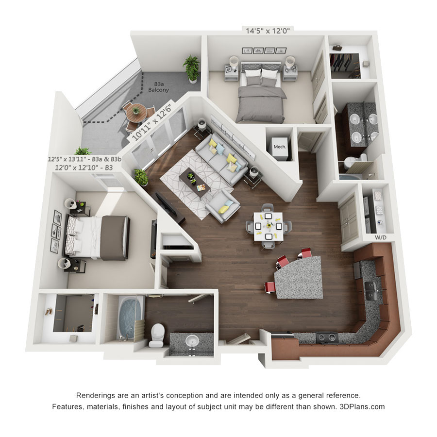 B3b floor plan