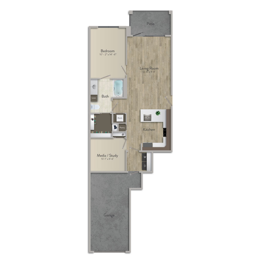 1 Bedroom Apartment – 21000 Gosling Road #4105, Spring, TX