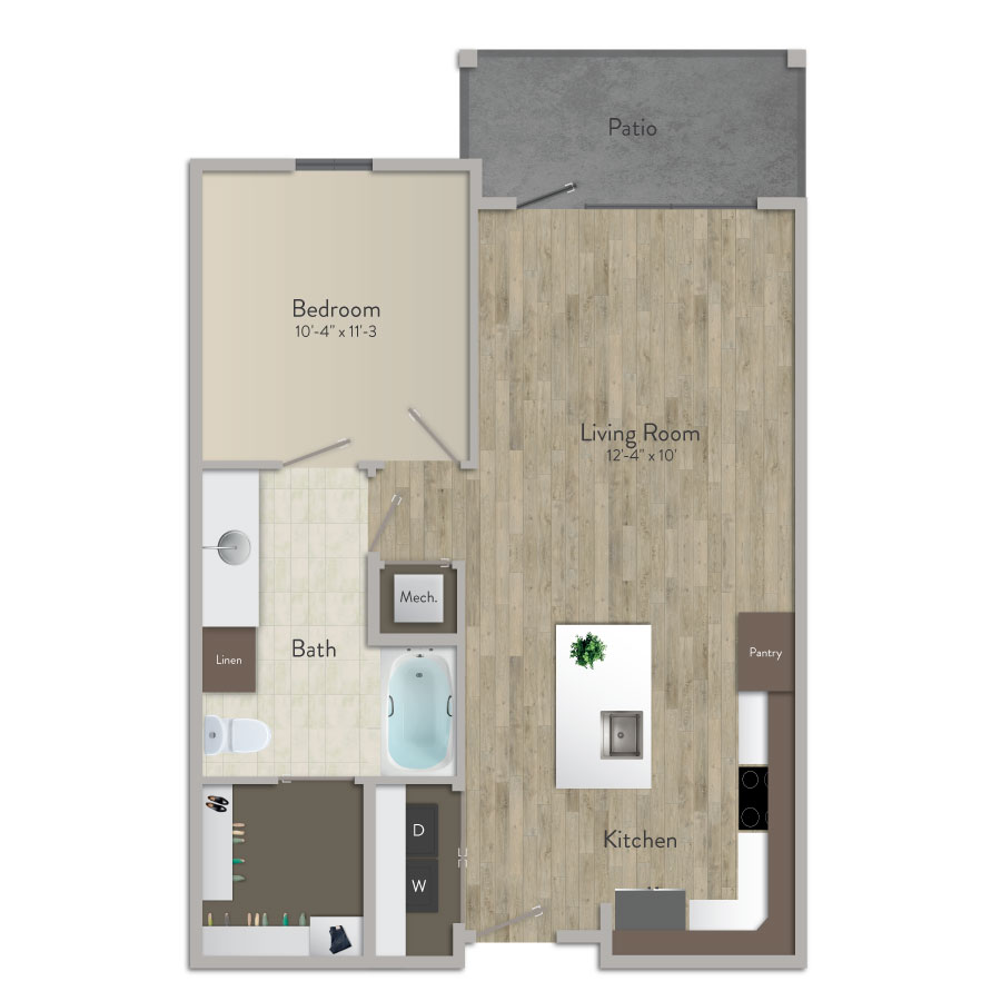 1 Bedroom Apartment – 21000 Gosling Road #6204, Spring, TX