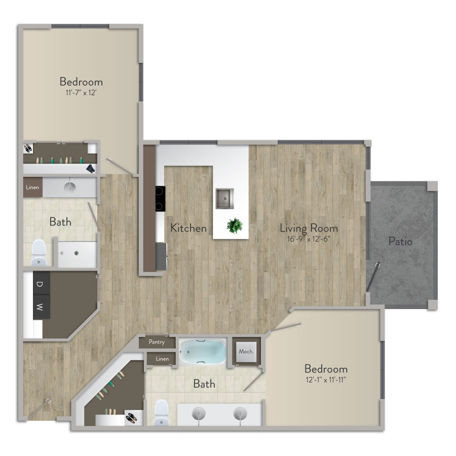 2 Bedroom Apartment – 21000 Gosling Road #8201, Spring, TX