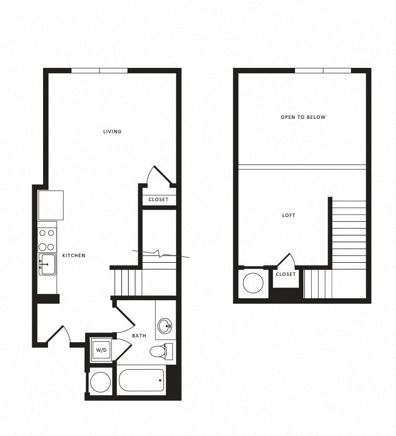 Studio Loft-S02aL Modern floor plan
