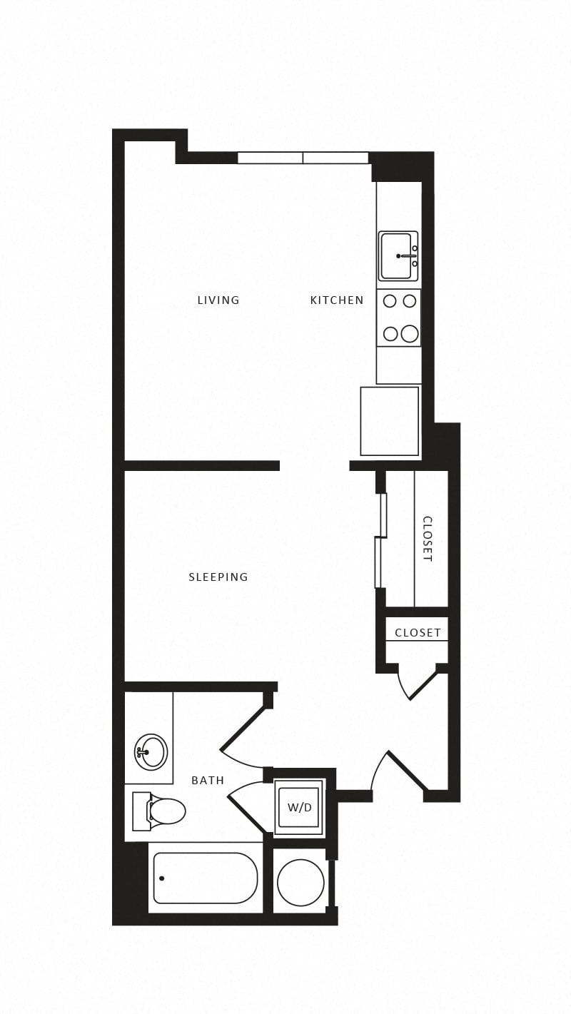 Studio-S02 Modern floor plan