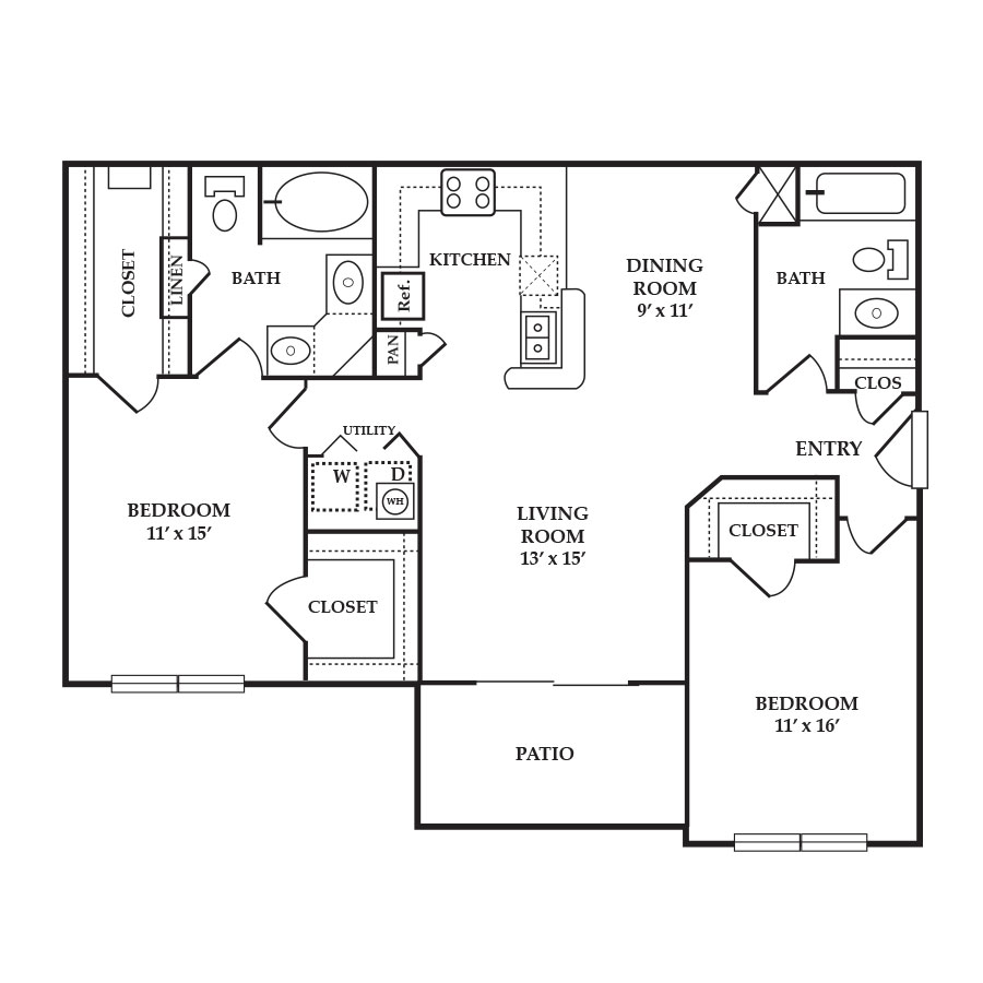 E floor plan