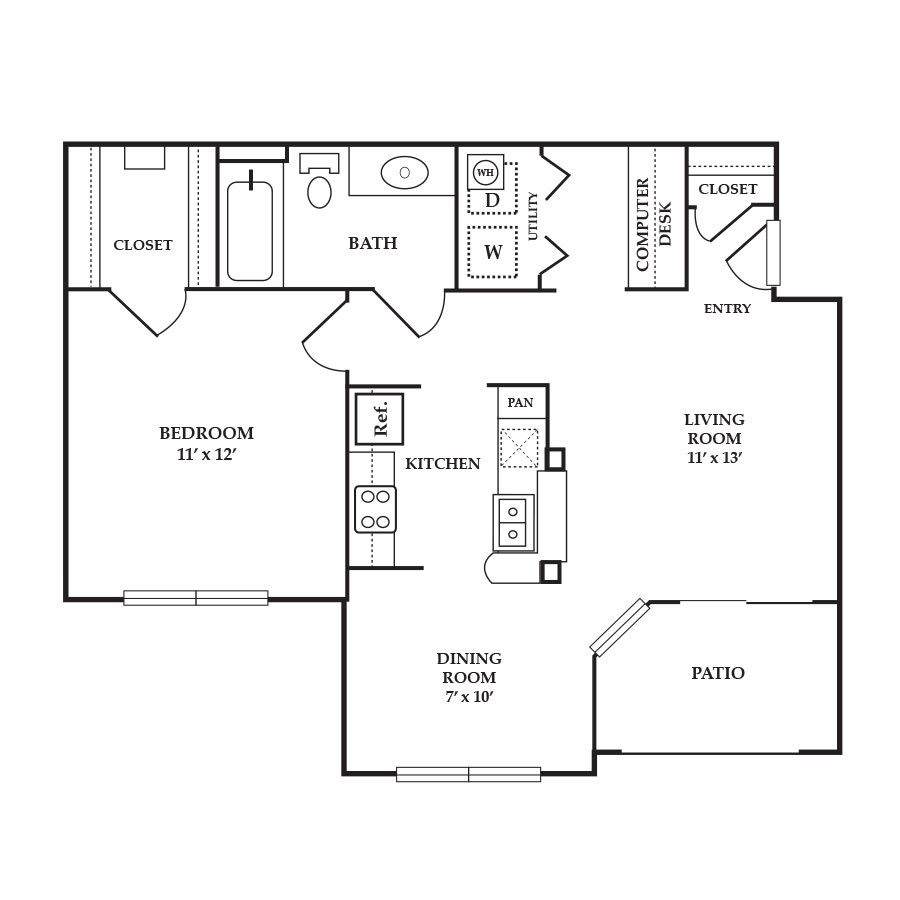 A floor plan