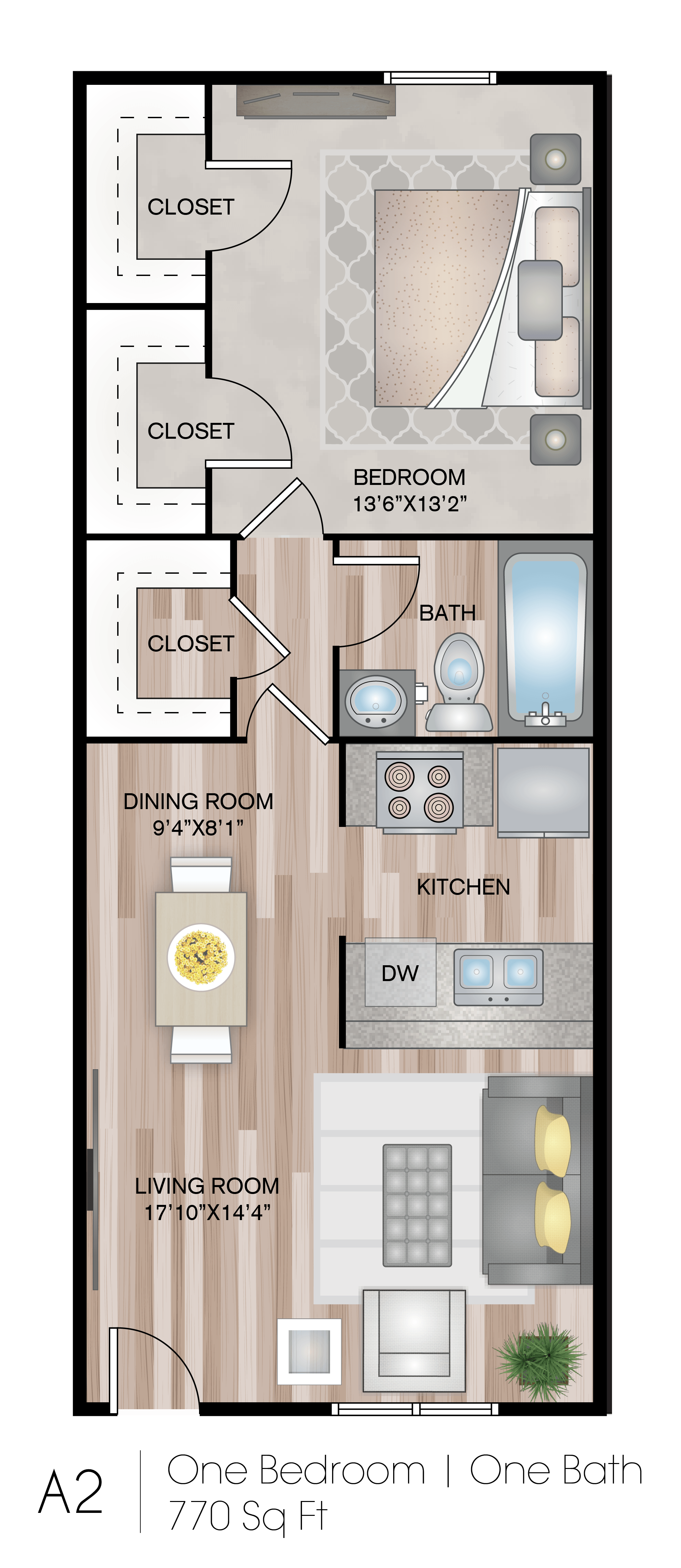 A2 floor plan