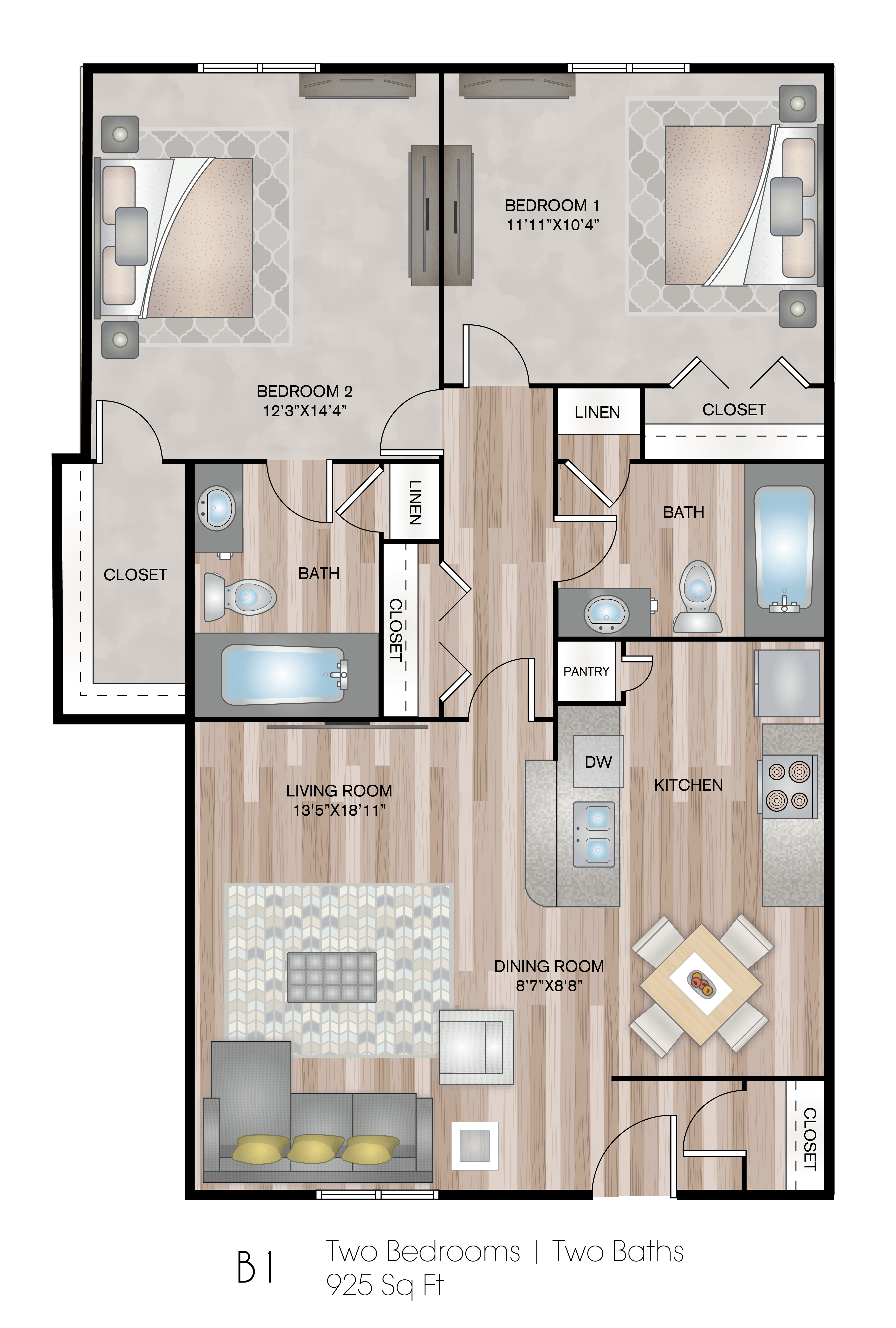 B1R floor plan