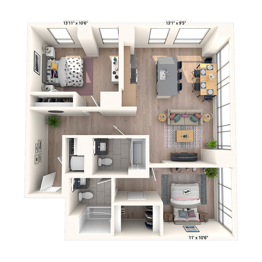 T-D2 floor plan