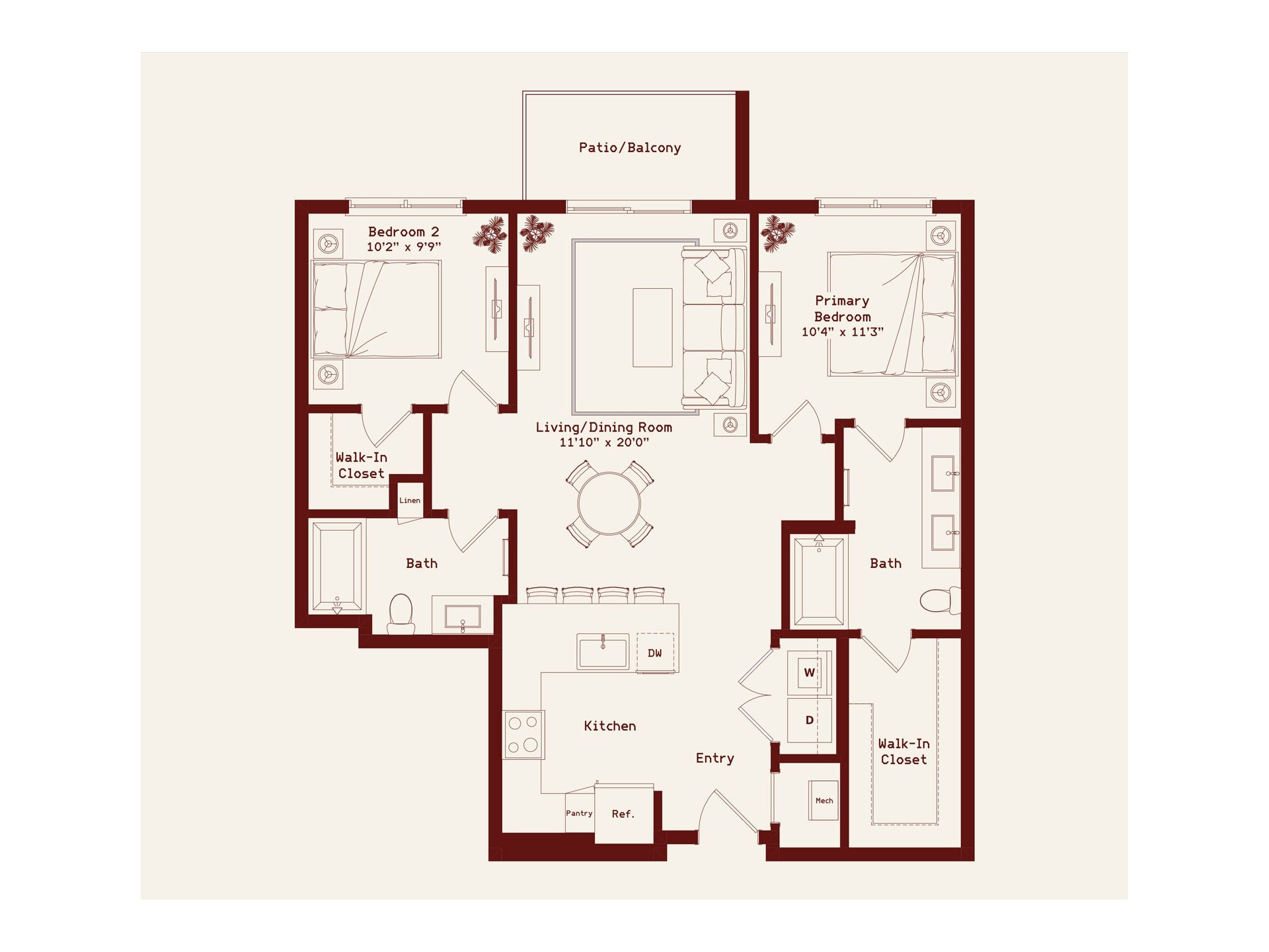 Townes floor plan
