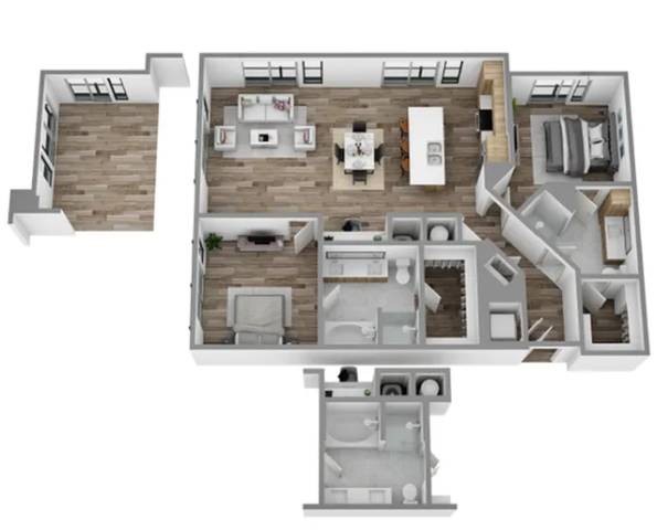 K floor plan