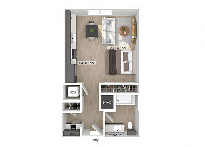 Studio Apartment – 7260 Roswell Rd. #2130, Sandy Springs, GA